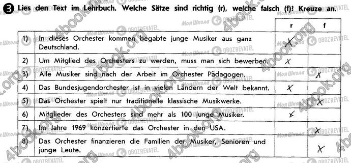 ГДЗ Німецька мова 10 клас сторінка Стр69 Впр3